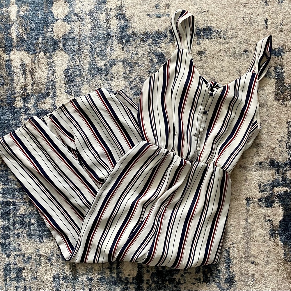 SIENNA SKY Red White and Blue Wide Leg Jumpsuit SM